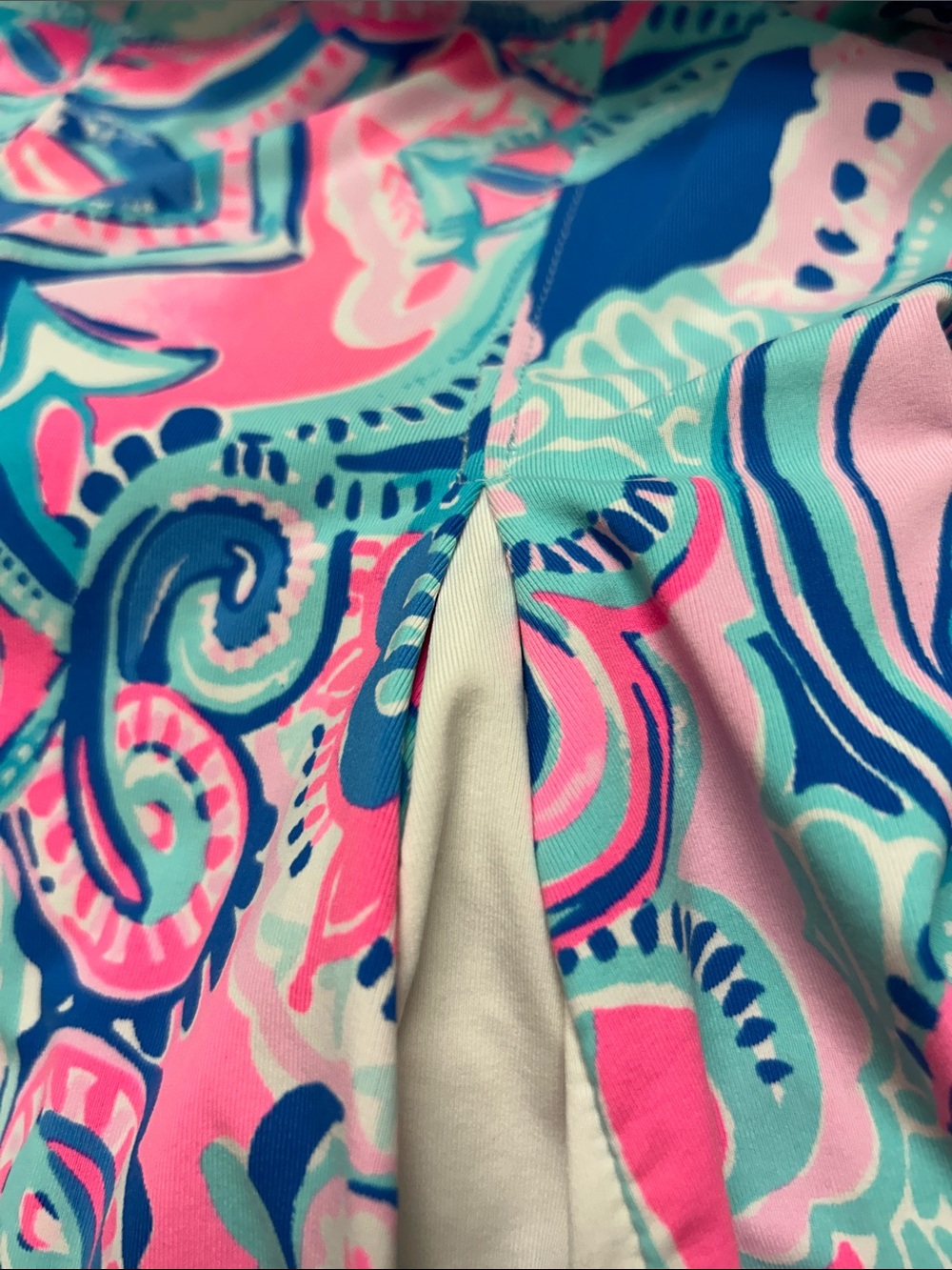 Lilly Pulitzer UPF 50+ Luxletic Marlene Skort XL Living the Dream Blue Pink